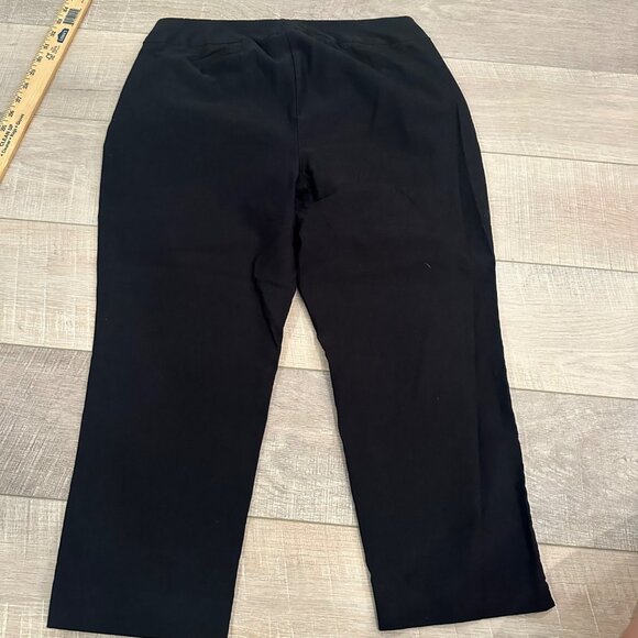 CHICOS WOMENS BLACK 2P US 12P PULL ON PANTS - Picture 6 of 7